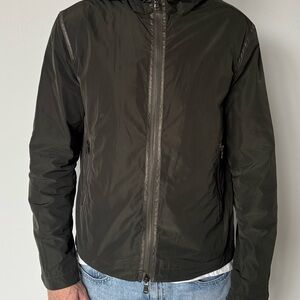 John Varvatos Dark Olive Windbreaker